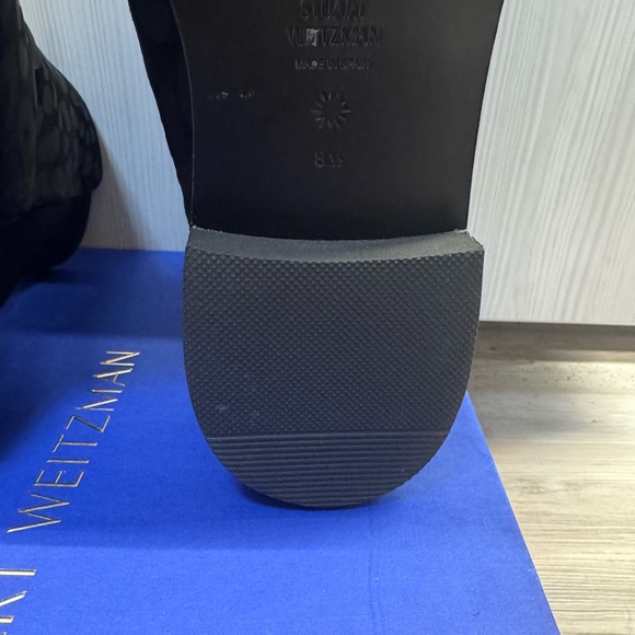 Stuart Weitzman 5050 Lift Bootie Boots Black Leopard 8.5 39 - Picture 6 of 9